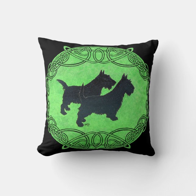 Almohada de Terrier Escocés (Anverso)