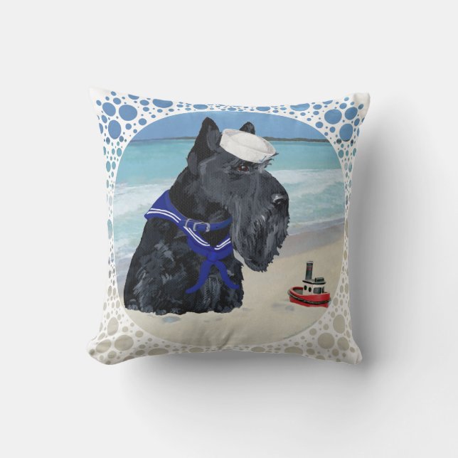 Almohada de Terrier Escocés (Anverso)