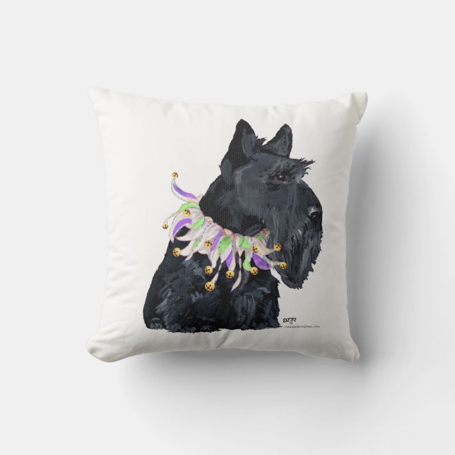 Almohada de Terrier Escocés (Anverso)