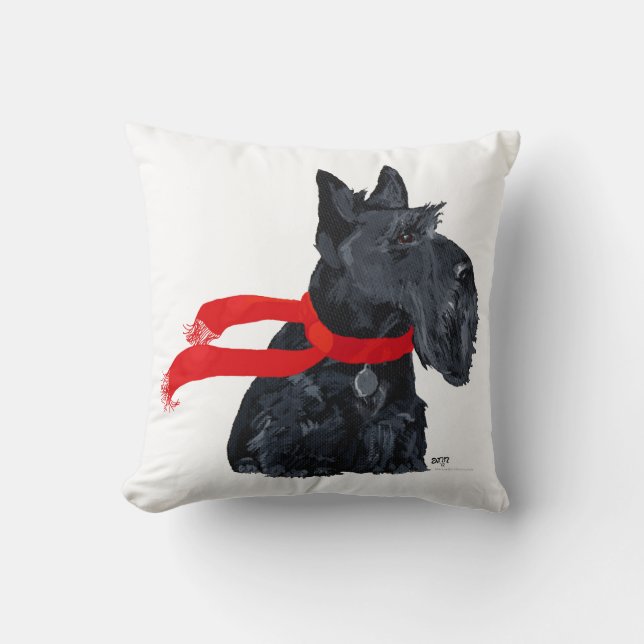 Almohada de Terrier Escocés (Anverso)
