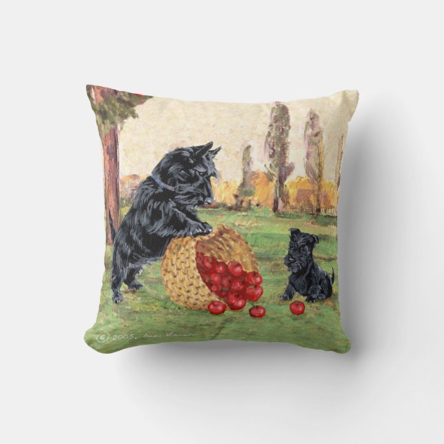 Almohada de Terrier Escocés (Anverso)