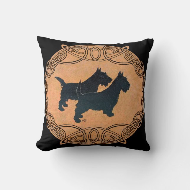 Almohada de Terrier Escocés (Anverso)