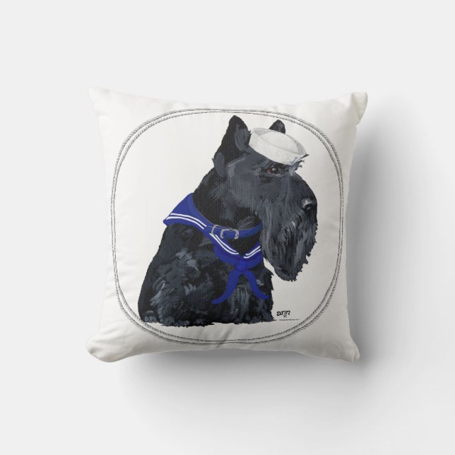 Almohada de Terrier Escocés (Anverso)