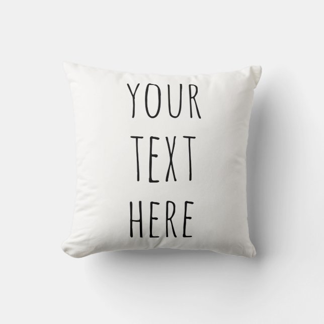 Almohada de texto personalizado Rae Dunn | Regalos (Anverso)