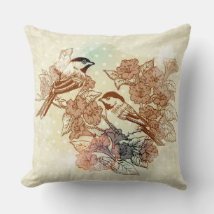 Almohada de Thow del ilustracion del pájaro