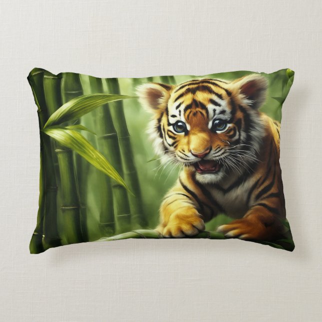 Almohada de tigre cachorro (Anverso)