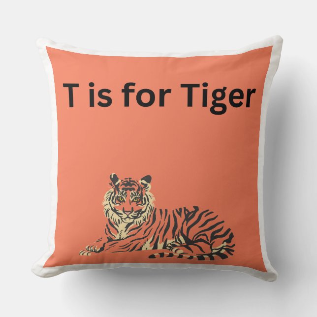 Almohada de tigre T (Anverso)