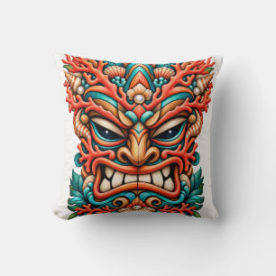 Almohada de Tiki Coral Fire