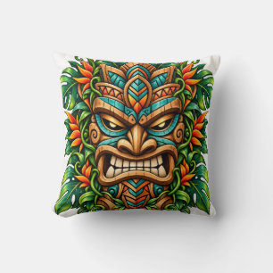 Almohada de Tiki de Helecho Esmeralda