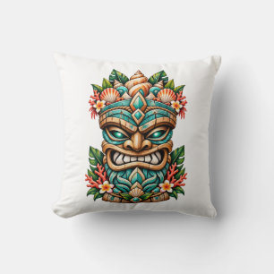 Almohada de Tiki Guardian de Concha de Laguna
