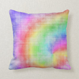 Almohada de tinte de arcoiris