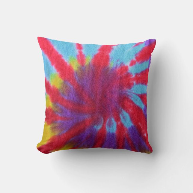 almohada de tintes de corbata retro (Anverso)