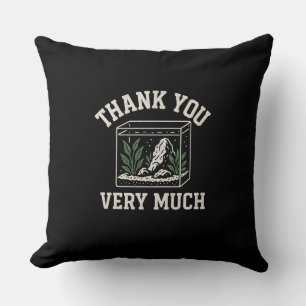 Almohada de tipografía moderna "Muchas gracias"