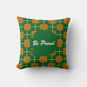 Almohada de Tirada de Baldosa Floral Retro Terra B