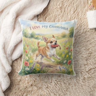 Almohada de Tirar Amo a Mi Chihuahua