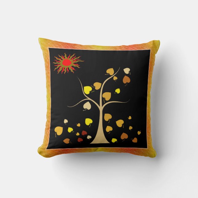 Almohada de tirar árbol del amor (Anverso)