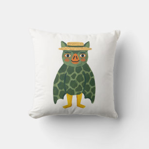 Almohada de Tirar Arte de Jirafa Murciélago Lindo