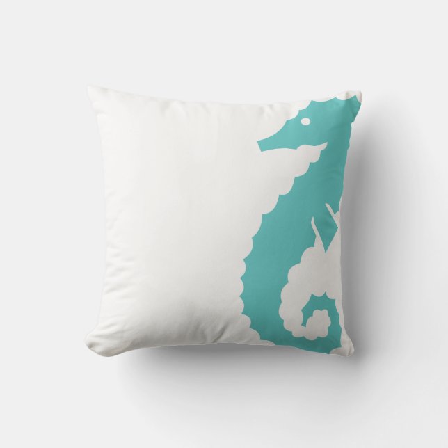Almohada de tirar Caballito de mar (Anverso)