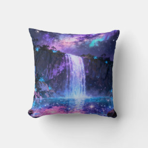 Almohada de Tirar Cielo Nocturno Cascada Mágica