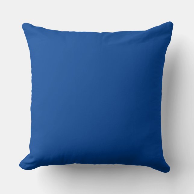 Almohada de Tirar con Acento Azul Real de Lujo (Anverso)