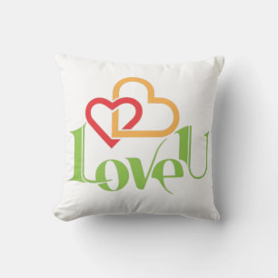 Almohada de tirar con cuadros escoceses rojos y az