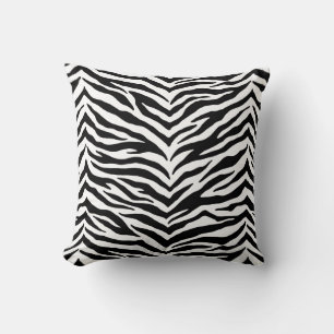 Almohada de tirar con estampado de cebra