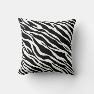 Almohada de tirar con estampado de cebra