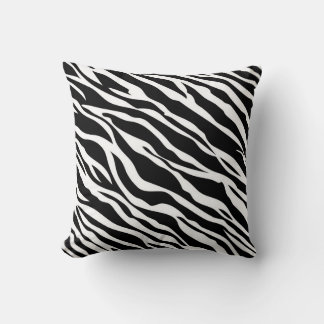 Almohada de tirar con estampado de cebra