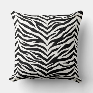 Almohada de tirar con estampado de cebra