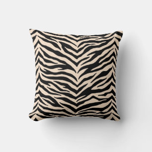 Almohada de tirar con estampado de cebra