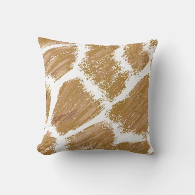 Almohada de tirar con estampado de jirafa (Anverso)