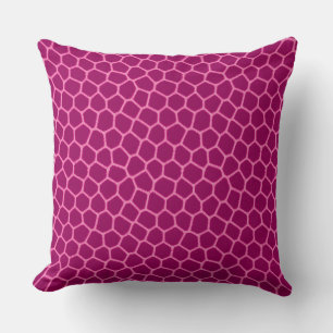 almohada de tirar con estampado de jirafa rosa int