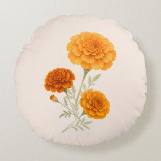 Almohada de Tirar con Ramo de Marigold