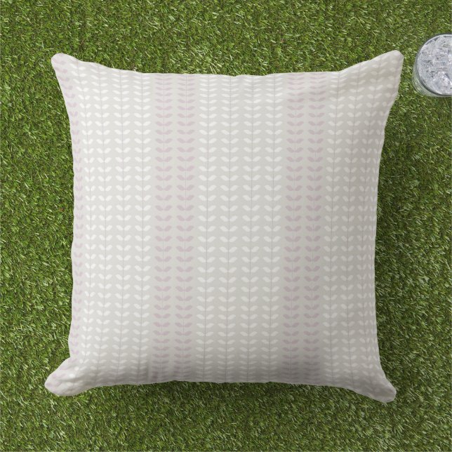 Almohada de tirar con raya de lavanda suave (Césped)