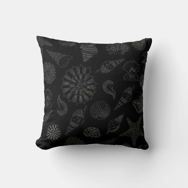 Almohada de tirar - Conchas de playa (Anverso)
