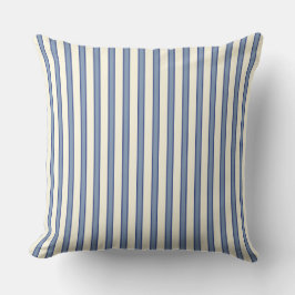 Almohada de Tirar Costera de Rayas Azules de Cape