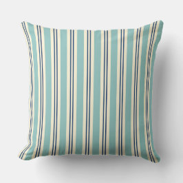 Almohada de Tirar Costera Rayada Verde Espuma de M