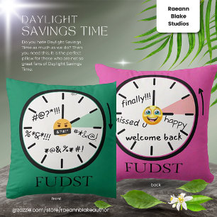 Almohada de tirar cuadrada de horario de verano sa