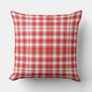 Almohada de tirar-Cuadros rojos