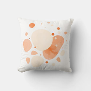 Almohada de tirar de acuarela de pétalo abstracto