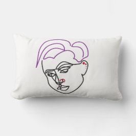 Almohada de tirar de boceto de línea