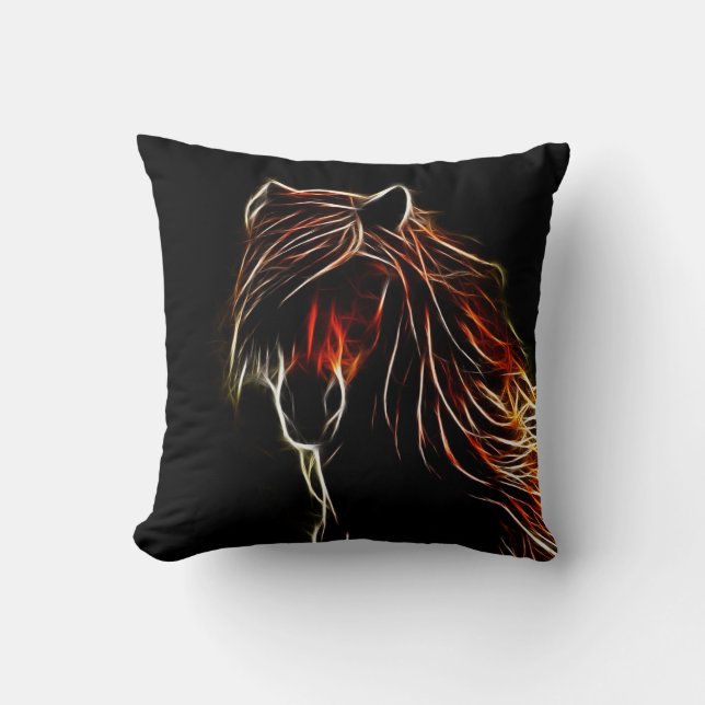 Almohada de tirar de caballo marrón (Anverso)