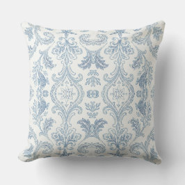 Almohada de Tirar de Damasco Azul Costero - Casa d