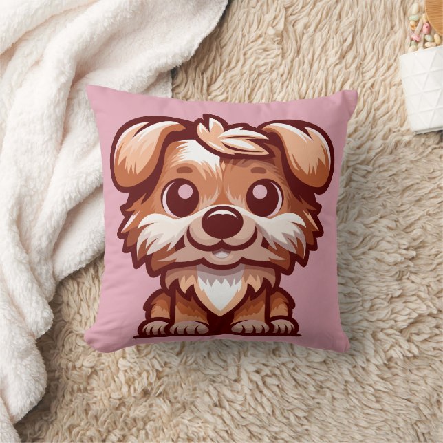 Almohada de tirar de dibujos animados de cachorro  (Manta)