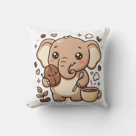 Almohada de tirar de elefante Kawaii - Personaje d