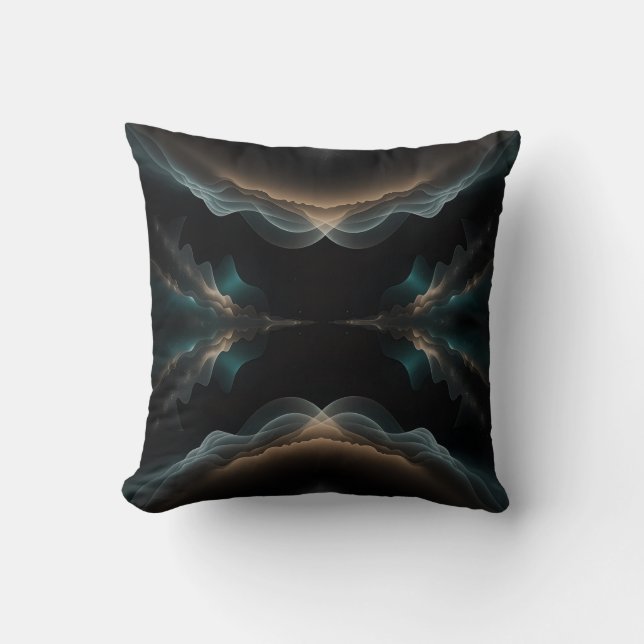 Almohada de tirar de energía de onda abstracta (Anverso)