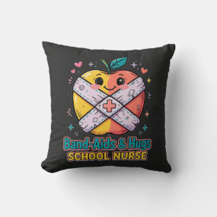 Almohada de Tirar de Enfermera Escolar Tiritas y A