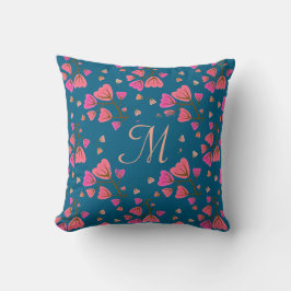 Almohada de tirar de flores Pétalos Sonrojados