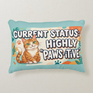 Almohada de tirar de gato atigrado lindo Vibracion