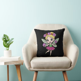 Almohada de Tirar de Hada de Flor de Sandía